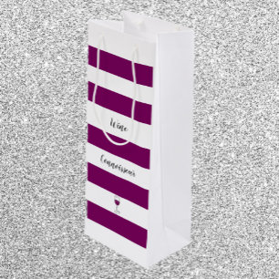 Sacola Para Vinho Connoisseador De Vinho Roxo Chic
