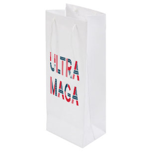 Sacola Para Vinho Conservador Republicano Patriótico Ultra MAGA Trum