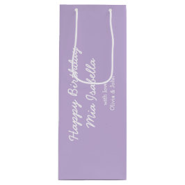 Sacola Para Vinho Cor da Tendência - Saco de Presente Personalizável