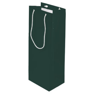 Sacola Para Vinho Cor Sólida Verde Caçadora