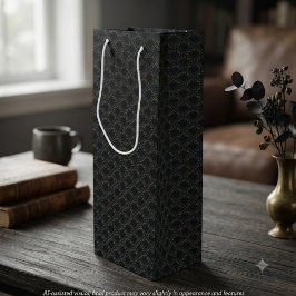 Sacola Para Vinho Corvo Gótico de Carvão Assombrador