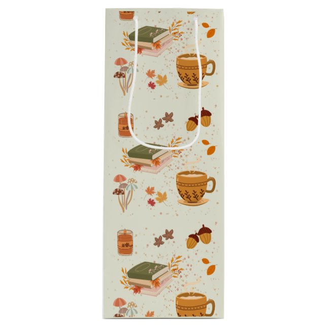 Sacola Para Vinho Cozy Fall (Frente)