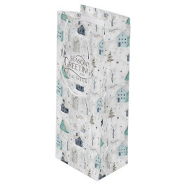 Sacola Para Vinho Cozy Home Teal ID985