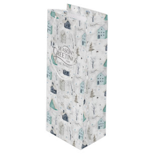 Sacola Para Vinho Cozy Home Teal ID985