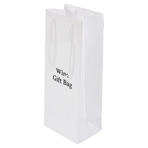 Sacola Para Vinho Crie seu próprio saco de presente de vinho simples