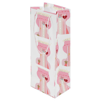 Sacola Para Vinho Cute rosa, Manteiga, Manteiga, Maquinaria
