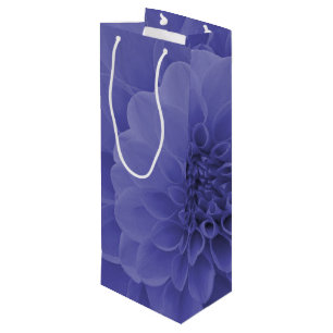 Sacola Para Vinho Dália azul