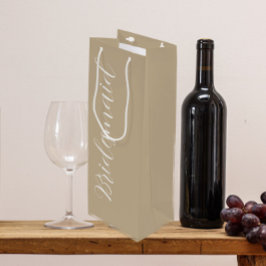 Sacola Para Vinho Dama de Honra com Estilo de Letra Estilizado Casam