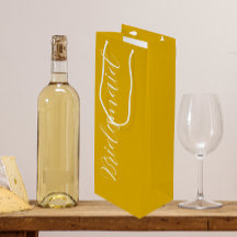 Damas de Casamento com Letra Estilizada em Amarelo