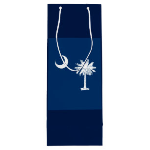 Sacola Para Vinho Decor de Bandeira do Estado da Carolina do Sul