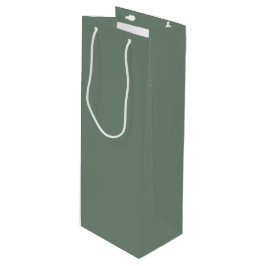 Sacola Para Vinho Deep Sage Green