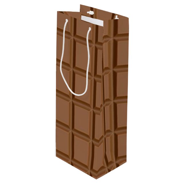 Sacola Para Vinho Delícia de borda de chocolate (Frente inclinada)