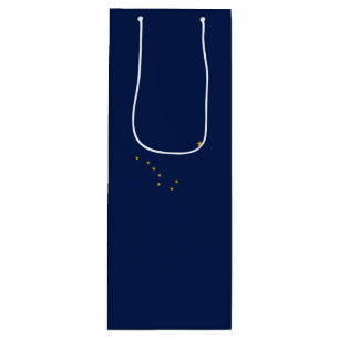 Sacola Para Vinho Design da bandeira do estado de Alaska