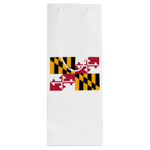 Sacola Para Vinho Design da bandeira do estado de Maryland