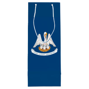 Sacola Para Vinho Design de Bandeira do Estado de Louisiana