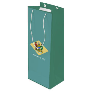 Sacola Para Vinho Design de Sinalizador do Estado Delaware