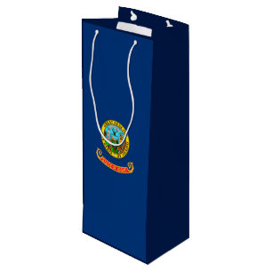 Sacola Para Vinho Design de Sinalizador do Estado Idaho