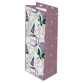Sacola Para Vinho Dia das Mães Lavanda