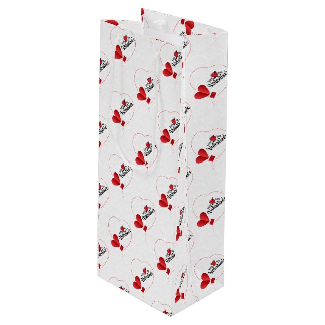 Sacola Para Vinho Dia de os namorados (Frente inclinada)