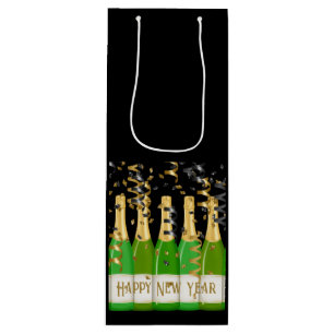 Sacola Para Vinho Diversão de Celebração de Garrafas Confetti do fel