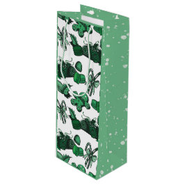 Sacola Para Vinho Doce de Feriado - Menta (Sólido)