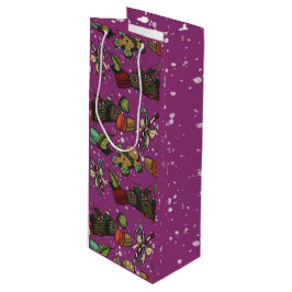 Sacola Para Vinho Doçuras de Feriado - Açaí (Cor)