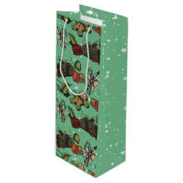 Sacola Para Vinho Doçuras de Feriado - Menta (Cor)