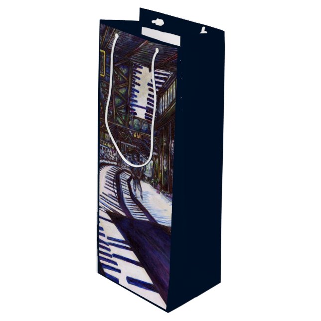 Sacola Para Vinho Dusting the Piano (Frente inclinada)