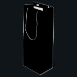 Sacola Para Vinho Elegante Preto Sólido<br><div class="desc">Preto</div>