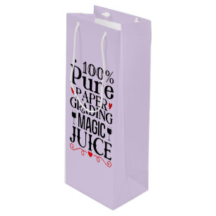 Sacola Para Vinho Engraçado Professores magia formando suco