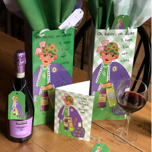 Sacola Para Vinho Engraçado Vinho Nervoso Senhora