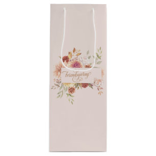 Sacola Para Vinho Entretenimento com Amizade Elegante