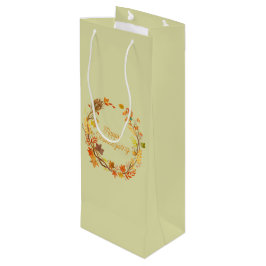 Sacola Para Vinho Entretenimento de Ação de Graças Elegante