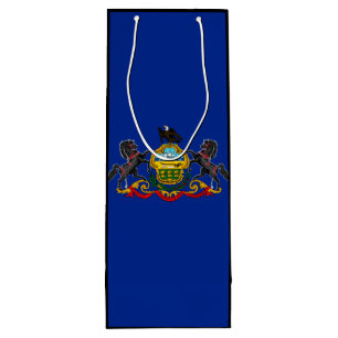 Sacola Para Vinho Estado da Pensilvânia Flag Design