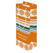 Estilo do frasco Laranja e Turquesa