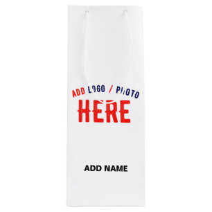 SACOLA PARA VINHO ESTILO MODERNO PERSONALIZÁVEL BRANCO VERIFICADO CO