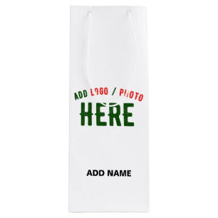 SACOLA PARA VINHO ESTILO MODERNO PERSONALIZÁVEL BRANCO VERIFICADO MA