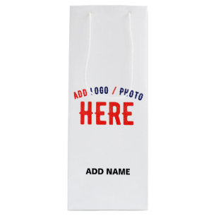 SACOLA PARA VINHO ESTILO MODERNO PERSONALIZÁVEL BRANCO VERIFICADO MA