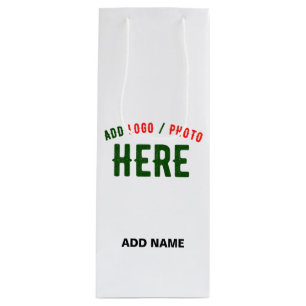 SACOLA PARA VINHO ESTILO MODERNO PERSONALIZÁVEL BRANCO VERIFICADO MA