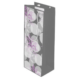 Sacola Para Vinho Estrelas de Neve - Branca, Teal, Roxo - Saco de Pr