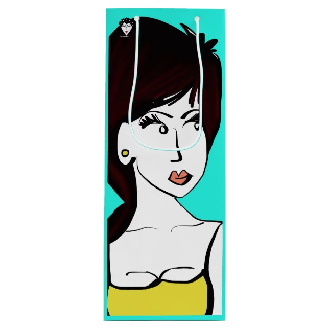 Sacola Para Vinho Eu Gosto Do Que Vejo Na Bolsa De Presentes De Vinh (Frente)