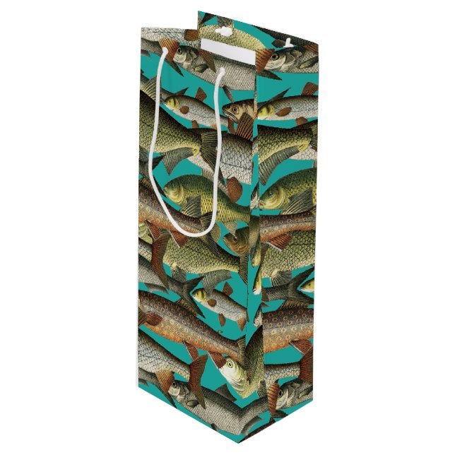 Sacola Para Vinho Fantasia do Pescador (Frente inclinada)