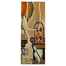 Sacola Para Vinho Feliz Arte de Aniversário