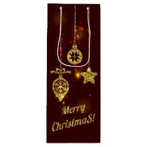 Feliz Natal Feriado Vermelho Glitter Espumante