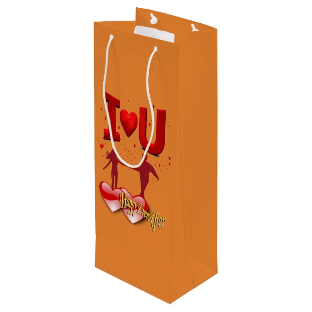 Sacola Para Vinho Feliz Nunca Depois (Verso inclinado)