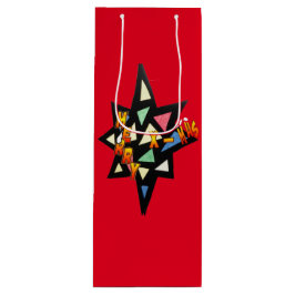 Sacola Para Vinho Feliz Xmas Big Star Cust. Vinho