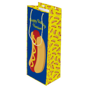Sacola Para Vinho Festa de Aniversário de criança de Cachorro Quen