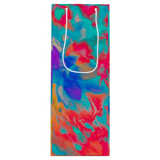 Sacola Para Vinho flor Movimento Vinho Presente Saco (Frente)