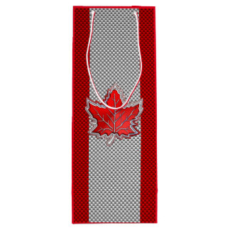 Sacola Para Vinho Folha de Mapeamento Cromo Canadense em Estilos de