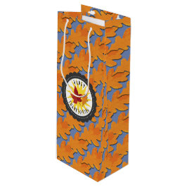 Sacola Para Vinho Folha feliz do carvalho da queda da acção de